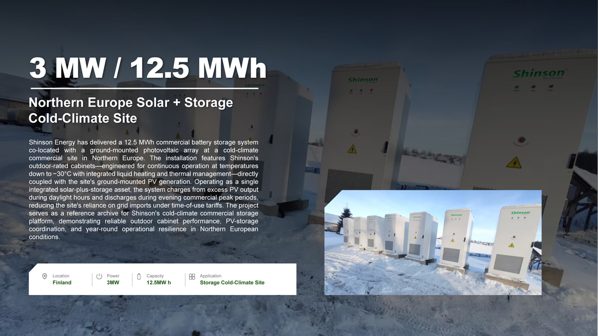 Commerial ess Project Reference