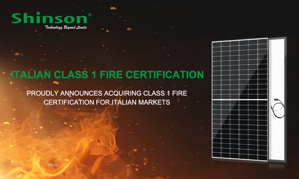 Shinson Obtains Italian Class 1 Fire Certification